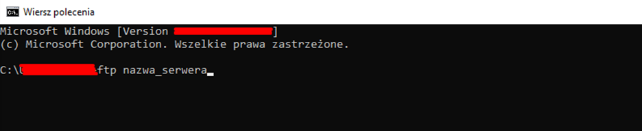 Wierz poleceń CMD polecenie ftp