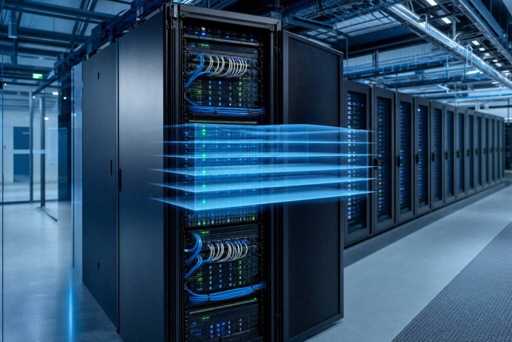 Wirtualizacja po zmianach w licencjach VMware — Proxmox czy Hyper-V na serwerze dedykowanym? (grafika wygenerowana przez AI)
